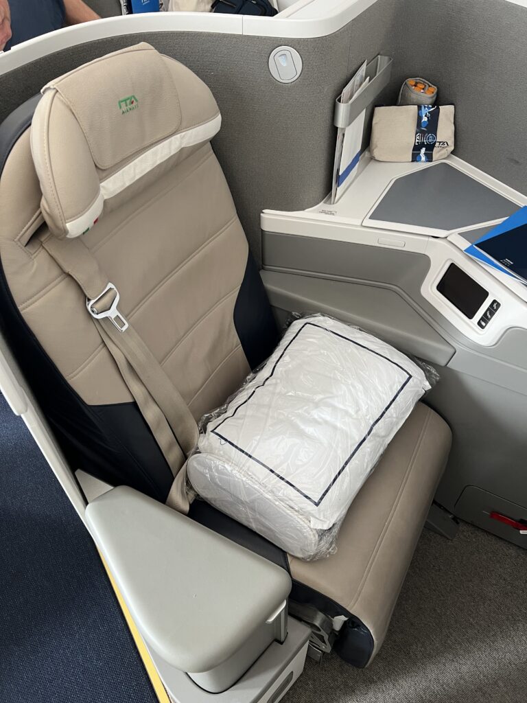 ITA Airways business class seat